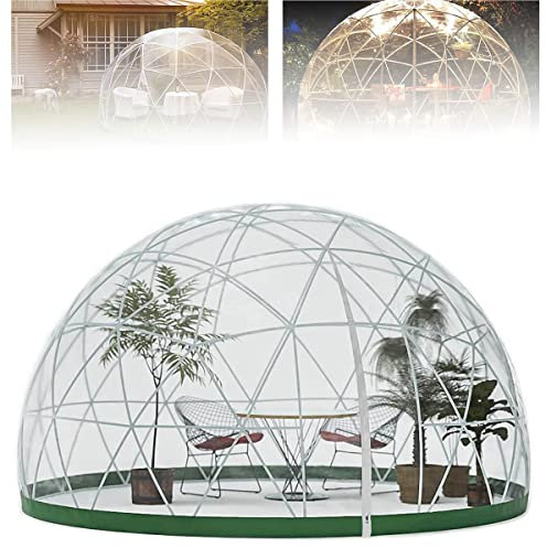 Bubble Kuppelzelt, Familienzelt, 3,6 m Gartengewächshaus, Iglu-Zelt mit PVC-Abdeckung, Tür und Fenster für Hinterhof und Partys im Freien