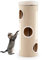 SOARS Kratztonne, Katzentonne mit 3 Katzenhöhlen, 2 Sisal Kratzbretter, abnehmbarem Plüschbett, Kratzbaum Katzenturm Spieltonne für Katzen, Höhe 113 cm