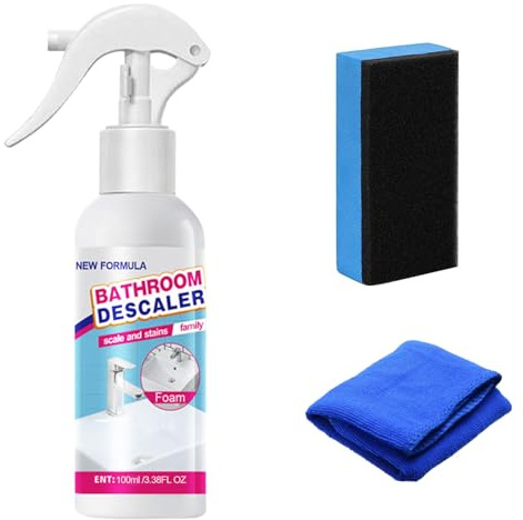 Stubborn Stains Cleaner,100ml Bathroom Descaler Foam,Reiniger für Hartnäckige Flecken,Multipurpose Bathroom Foam Cleaner,Powerful Descaling Cleaning Agent,Badezimmer Reiniger Schaum
