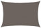 vidaXL Toldo de Vela Rectangular 100% HDPE Gris Antracita 4x6m Lona de Sombra