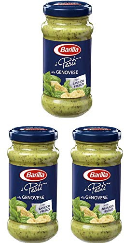3x Barilla Pesti alla Genovese pesto mit Basilikum 190 g aus italien Sauce Soße