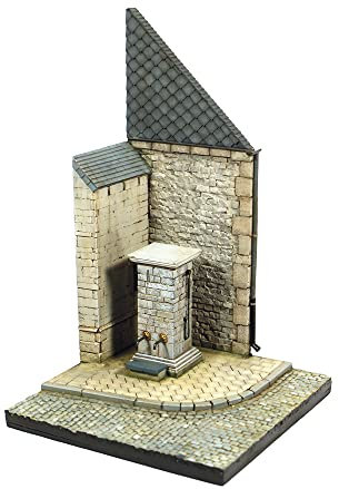 Vallejo SC004 Scenics Bases - Esquina con Fuente de Agua - Normandía, Multicolor, 15.5 x 15.5 cm