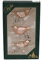 Dekohelden24 Lauschaer Christbaumschmuck - 3er Set Korallenfarbene Vögel auf Clip, ca. 11 cm