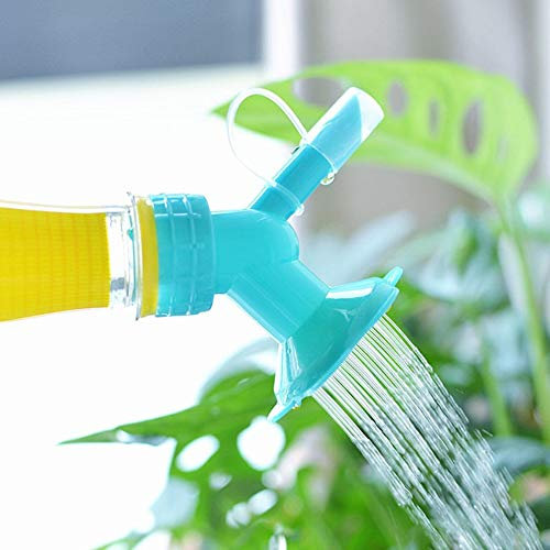 Swantis - 3 boquillas de plástico 2 en 1 para riego de flores, botella y aspersor portátil para el hogar
