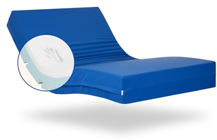Geriafy - Memoryschaum-Matratze Professional V6, 20 cm hoch | Wasserdichter Bezug | Geeignet für elektrisch verstellbare Lattenroste (80x190 cm)