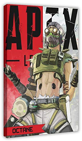 The Game Apex Legends 24 (2) Leinwand-Poster, Wandkunst, Deko, Bild, Gemälde für Wohnzimmer, Schlafzimmer, Dekoration, 60 x 90 cm, Rahmen