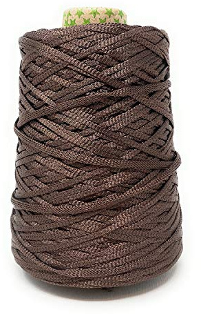 Rocca Catenella tipo Cordino a Uncinetto per Borse 500g - 600m (Marrone)