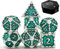 World of Dice - Deadly Dagger Serie - Pen & Paper Metallwürfelset, Würfelset für Dungeons and Dragons, DSA, 7 Würfel, W4 bis W20