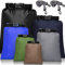 wasserdichte Trockentaschen Trockenbeutel Set 15 L+ 8 L +5 L+4 L+3 L+ 2 L wasserdichte Packsäcke Leichte Säcke und 2 Lange Verstellbare Schultergurte (Sortierte Farbe, 6 Stücke)
