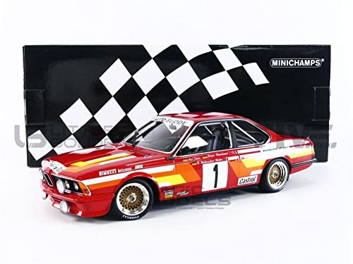 Minichamps 155852501 1:18 BMW 635 Csi-Auto Budde Racing Team-Felder/Hamelmann/Walterscheid-Mueller-Winner 24H Nring 1985 Sammlerstück Miniaturauto, Mehrfarbig