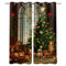 MTBDDyyds Blickdichte Vorhänge 140X100Cm Weihnachten Pflanzen Geschenke Wohnzimmer Blickdicht Gardinen Verdunkelungsvorhang Schlafzimmer Kinderzimmer Thermovorhang Digitaldruck 3D Ösenschal