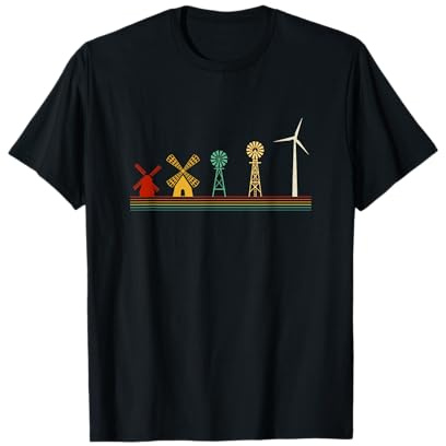 wind energy evolution, windmill T-Shirt