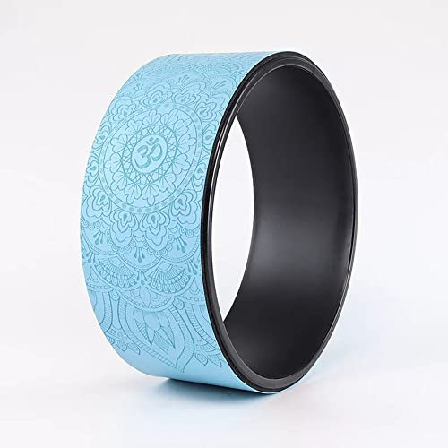 LTLCLZ Yoga Pilates Ring Fitness Roller Unterstützung Rückentrainingsgerät Home Gym Übung Taille Ausrüstung Für Pilates Stretching Rückentraining,Sky Blue