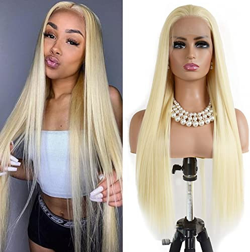 613 Blonde Lace Front Perücken 13x4 Lace für Damen Hitzebeständige Synthetische Ersatzperücke (613 Blonde Lace Front Wig)