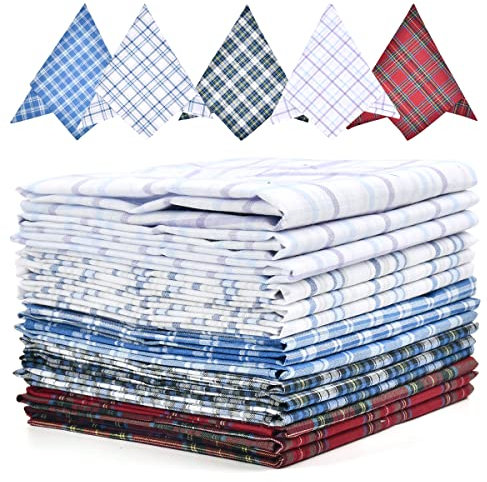 Stofftaschentücher Herren 15 PCS Taschentücher Stoff Herren Quadrate Herrentaschentücher Baumwolle 40X40 Stoff Taschentuch Männer Taschentücher Baumwolle Herren Einstecktuch Herren Stofftaschentuch