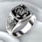 YAHUO Gothic Style Punk Scorpion Male Retro Ring Scorpion Pattern Ringe für Männer Schmuck