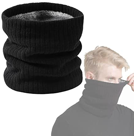 AOOGON Unisex Winter Loop Schal, Schlauchschal Halswärmer, Strickschal Winter Nackenwärmer für Männer Frauen Sport Motorrad Fahrrad