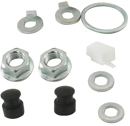 LGEGE 12 mm Schrauben-Set für E-Bike-Nabenmotor, Unterlegscheiben-Schaftschraubenmuttern-Set für gewöhnliche Elektro-Fahrrad-Motoren