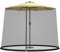 COSTWAY verstellbares Moskitonetz für 270-300 cm Sonnenschirme Pavillon, Insektenschutz mit Reißverschluss, befüllbare Basis, Fliegengitter Mückennetz schwarz
