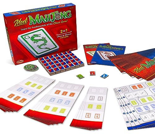 ThinkFun Meet Mahjong - The Engaging Family Board Game for 4 | Teaches Basics of Mahjong | Perfect for Adults and Kids | Enhances Memory and Cognitive Skills