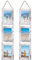 EYMPEU Cornici Triple 10x15,Cornice Foto Rustica in Verticale, Decorazione per Soggiorno, Camera da Letto, Ufficio, 6 Pezzi, Betulla