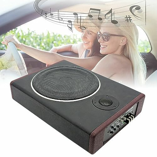FUNYSF Subwoofer - Subwoofer (8, 12 V, 600 W, amplificador de potencia, audio), color negro
