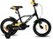 HILAND 16 Zoll Kinderfahrrad für Jungen 3 4 5 6 Jahre mit Stützrädern, Handbremse und Rücktrittbremse Schwarz/Orange