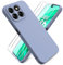 Ikziwreo Cover per Honor X8b + 2 Proteggi Schermo in Vetro Temperato,Custodia in Silicone Morbido TPU Liquido,Case Protettiva Gomma Antiurto - Grigio