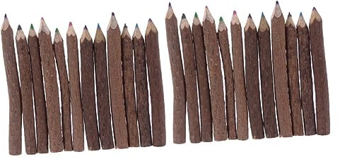 NUOBESTY Stk Ast Bleistifte bauarbeiter bleistifte Rinde Bleistift Baustift Künstler Baum kinder stifte kinderstifte Zweig Buntstifte Bleistift aus Holzzweigen Schüttgut Lötstift Hölzern