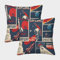 OJBKOBACC Vintage-Universum-Poster Kuschelige Kissenbezug 2er Set Für Kinder - Für Sofa Mit Niedlichen Designs, Perfekt Für Kinderzimmer Waschmaschinenfest 50x50cm
