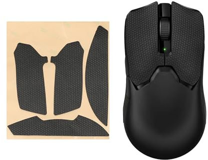 kwmobile Gaming Maus Grip Tape kompatibel mit Razer Viper V2 Pro Maus - Rutschfestes Griffband für PC Maus - Schwarz