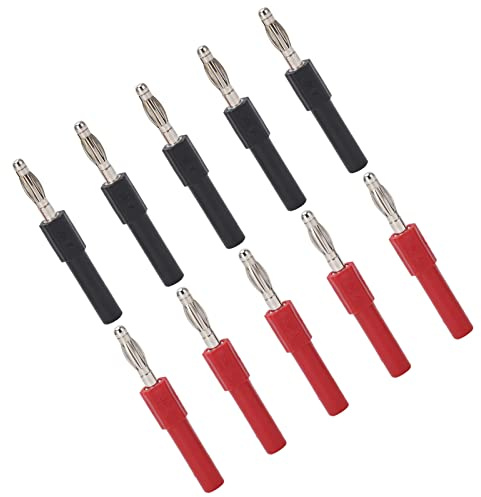 KIMISS 5er-Pack J.20012 Bananenstecker-Stecker-Adapter – 4 Mm Stecker auf 2 Mm Buchse für Multimeter und Prüfspitzen