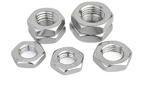 1PC 316 Edelstahl Sechskant dünne Mutter GB6172M3-M48 Mutter dünne Mutter(M8)