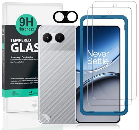 Ibywind 2 Stück Panzer Schutz Glas für OnePlus Nord 4 5G 6,74,mit 1 Stück Metall Kameraschutz,1 Stück Rückseitenfolie,9H Härte Schutzfolie,Blasenfrei