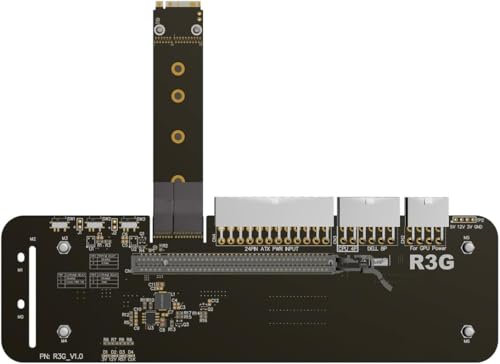 JMT M.2 M Key NVMe - Soporte para tarjeta gráfica externa de 32 Gbs de velocidad completa con cable elevador PCIe 3.0 x4 para tarjeta gráfica 1660 superior (50 cm R43SG)