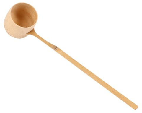 VINTORKY Bamboo Water Ladle Japanese Tea Spoon with Long Handle 9.82x1.77In