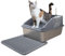 LINUMA® Arenero para Gatos de Acero Inoxidable – higiénico y sin Olor – Resistente y fácil de Limpiar – diseño Moderno – sin Tapa – Duradero y antioxidante
