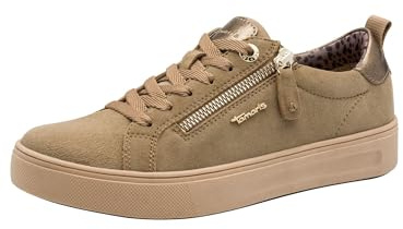 Tamaris Comfort Damen Sneaker flach mit Reißverschluss Freizeit