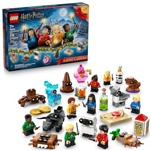 Lego Harry Potter Advent Calendar 2025 Kids Toy - Holiday Countdown for Boys & Girls, 7+ - 24 Buildable Surprises, Including Harry, Draco & Luna Minifigures - Kids Gift Idea for Christmas - 76456