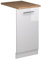Vicco Panel Frontal del lavavajillas Fame-Line, Blanco Alto Brillo, 45 cm, ET Roble