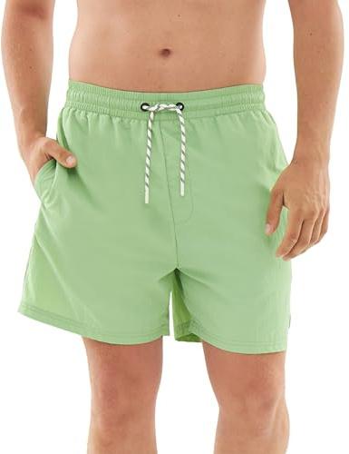 Johnny Urban Badehose Herren - Jay - Badeshorts mit Innenhose - Schwimmshorts für Männer - Boardshorts mit Meshfutter - Elastischer Bund mit Kordelzug - Einfarbig