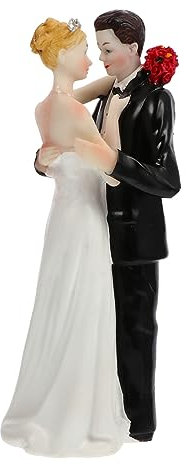 YARNOW 1 Stück Schmuck Für Braut Und Bräutigam Verzierung Für Braut Und Bräutigam Hochzeits-topper-paar Kuchen Dekoration Hochzeitstorte Topper Braut Figur Hochzeits-dessert-topper Harz