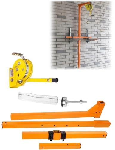 Kit de instalación de aire acondicionado, herramienta de elevación de acero inoxidable para grúa al aire libre, colgador de instalación de aire acondicionado, herramienta de elevación eficiente para