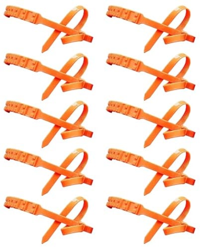 Catene da neve per pneumatici auto, 10 pezzi, 90 x 2 cm, fascette in con cerniera per pneumatici in neve, riutilizzabili, catena antiscivolo per pneumatici da neve, catene antiscivolo per neve