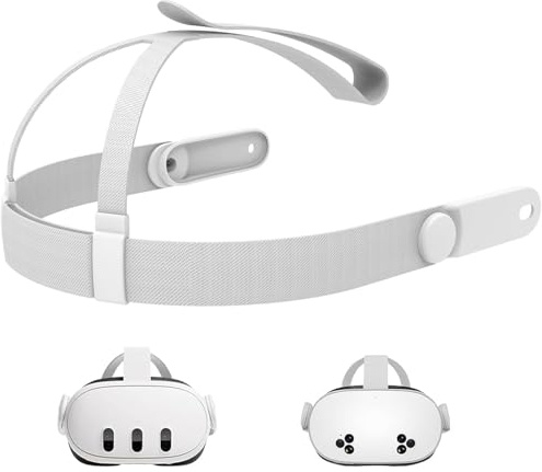 Head Strap for Meta Quest 3/3s Headset,Original Replacement Band for Oculus Quest 3 Oculus Quest 3s Accesory,Upgraded Lightweight Adjustable Breathable Washable Headband (For Meta Quest 3 /3s)