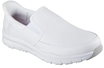 Skechers Herren NAMPA - BROXTIN Slip-INS Arbeitsschuh 200304EC WHT Weiß