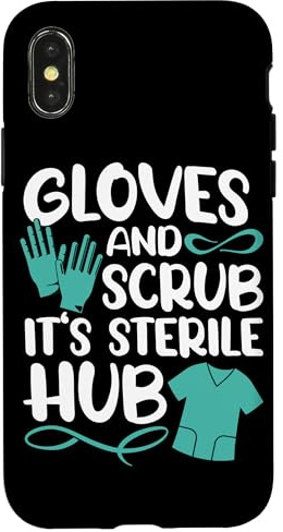 Surgical Tech OR Tech Scrub Tech Case for iPhone X/XS