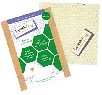 beeskin Bienenwachstuch S - 17x17cm aus Bio-Baumwolle