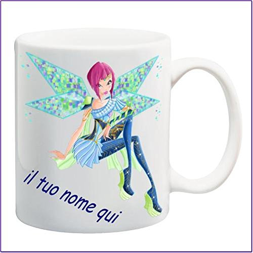 My Cust MUG TAZZA ADATTA A WINX,FATA TECNA, PERSONALIZZATA CON NOME FRASE O FOTO - IDEA REGALO