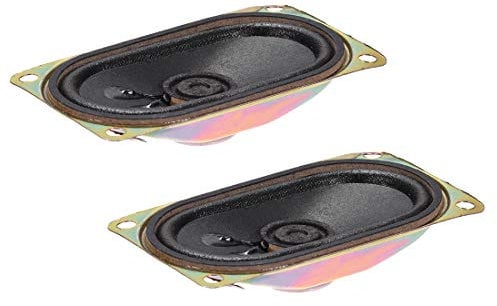 sourcing map 5W 8 Ohm DIY Magnetic Speaker 40mm X 70mm Square Shape Replacement Loudspeaker for LCD TV 2pcs